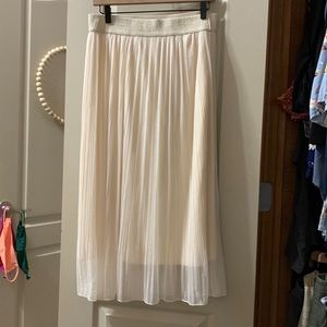 Midi Cream Skirt
